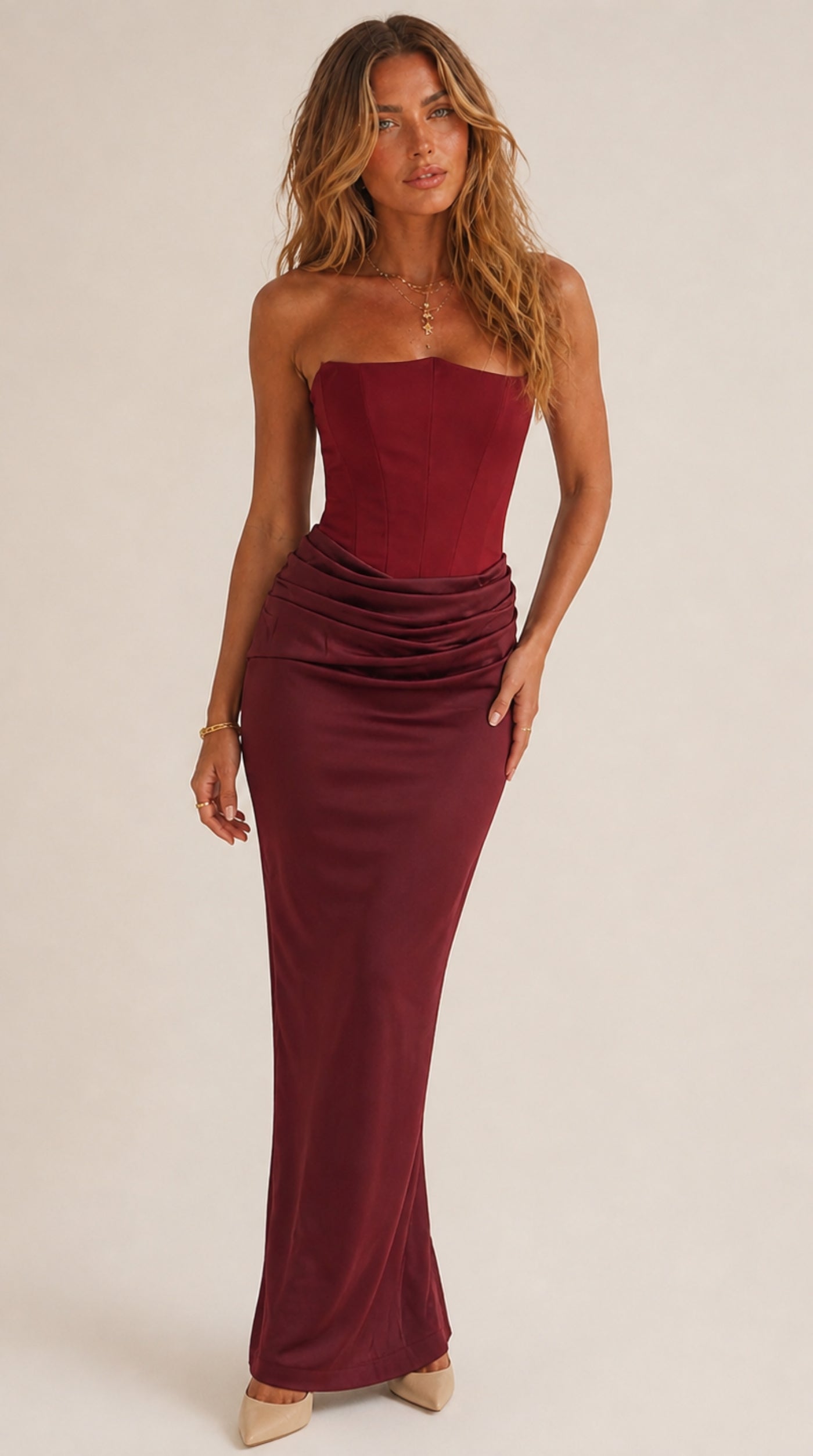 Monaco Corset Maxi Dress