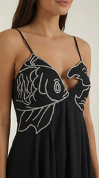 Deborah Embroidered Maxi Dress