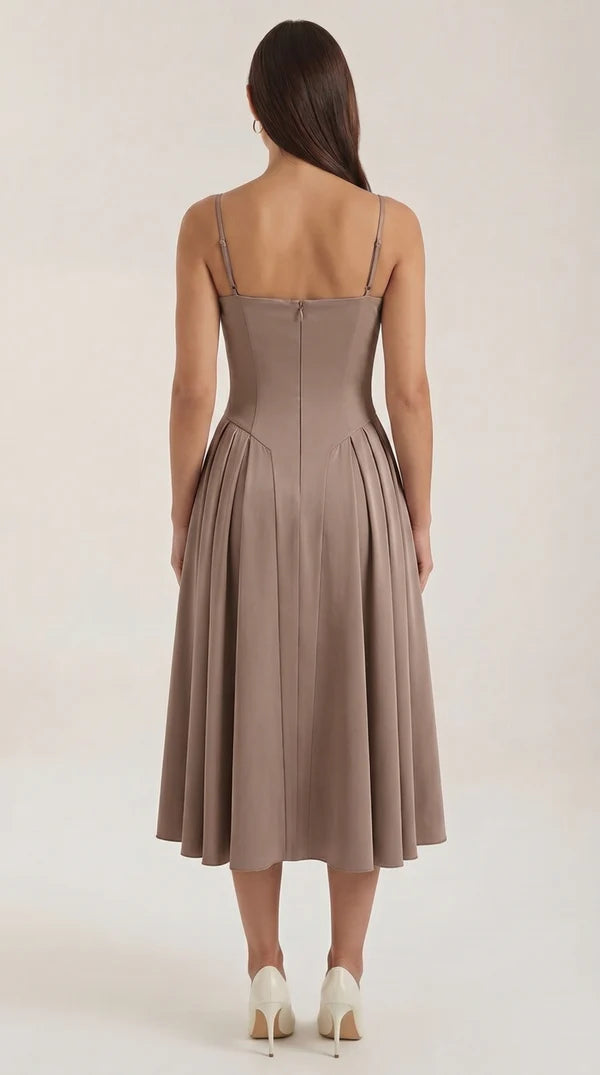 Odette Corset Midi Dress